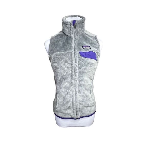 Patagonia Deep Pile Textured Fleece Sleeveless Pocket Ws Re-Tool Vest sz XS NICE - Picture 2 of 9